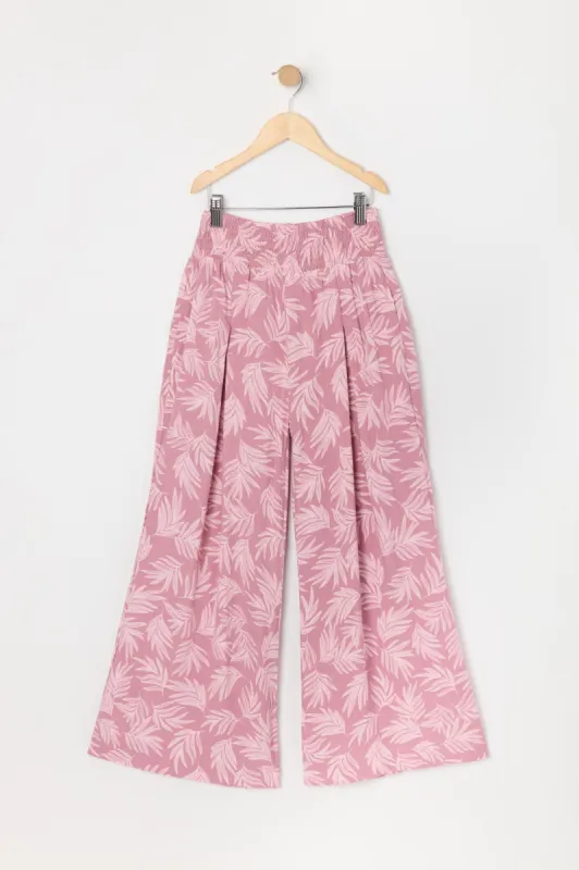 Palazzo avec motif de feuilles pour fille sold by Urban Planet