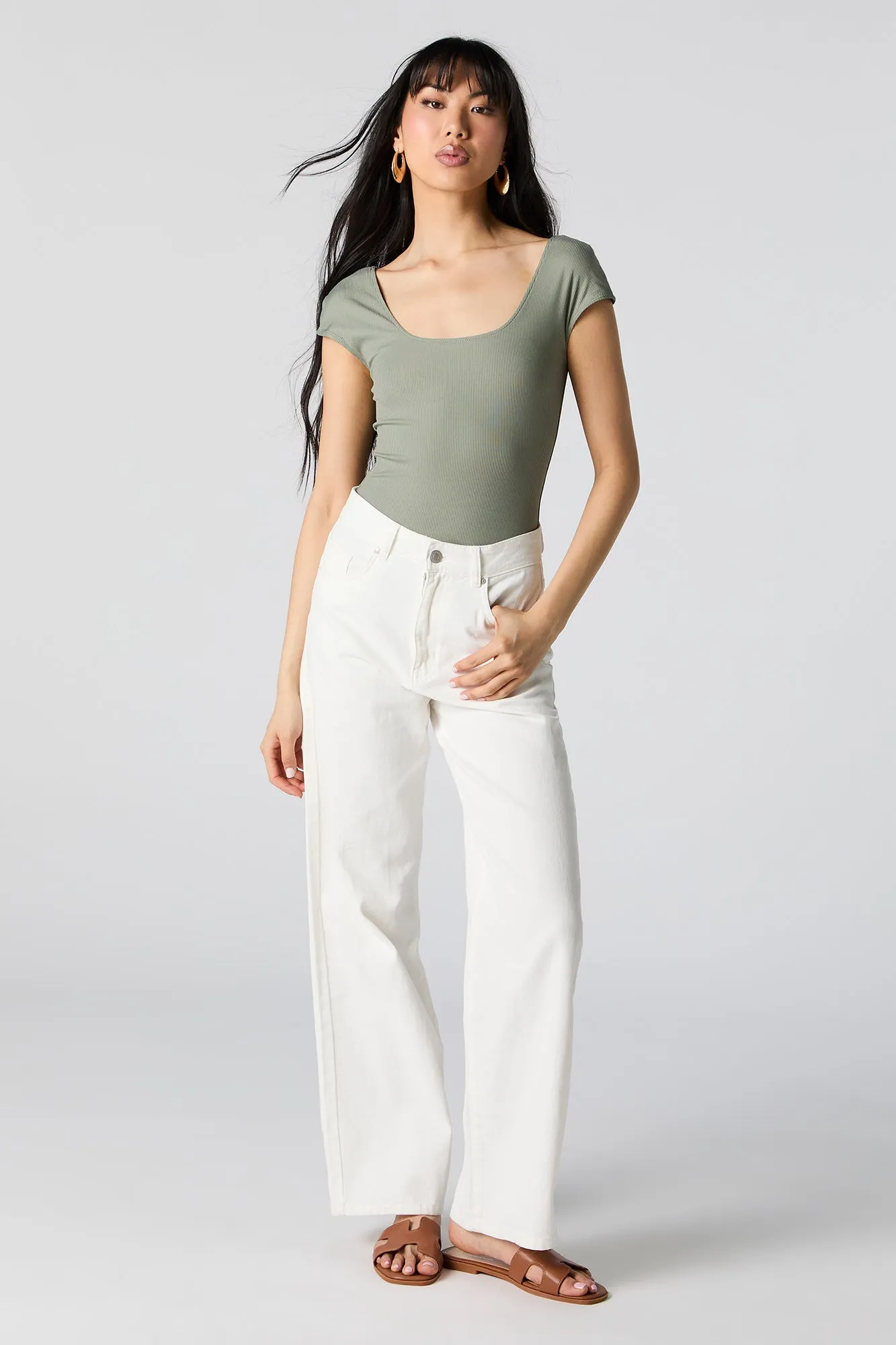 Maillot profilé côtelé à mancherons sold by Urban Planet product image thumbnail 3