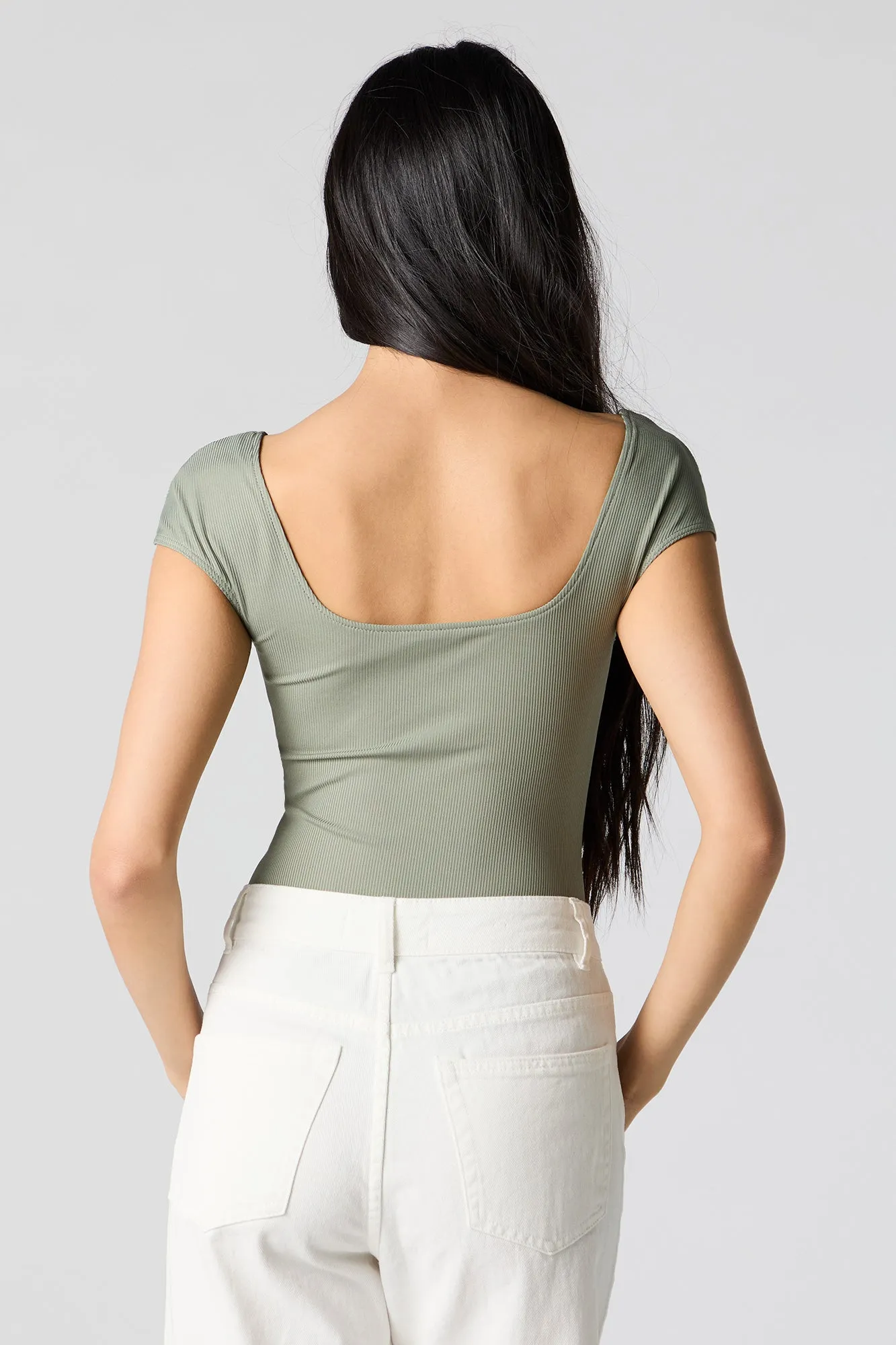 Maillot profilé côtelé à mancherons sold by Urban Planet product image thumbnail 4