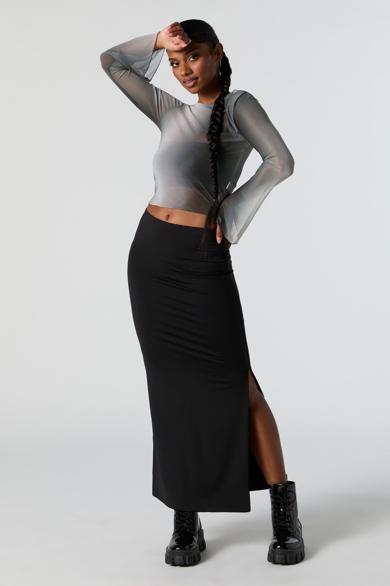 Mesh Bell Sleeve Top sold by Urban Planet product image thumbnail 3