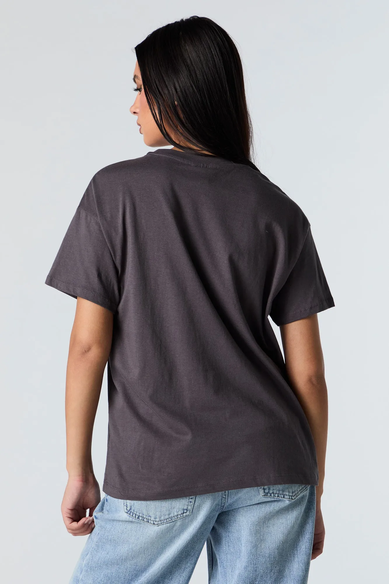 Strawberry Kitten Graphic Boyfriend T-Shirt sold by Urban Planet product image thumbnail 3