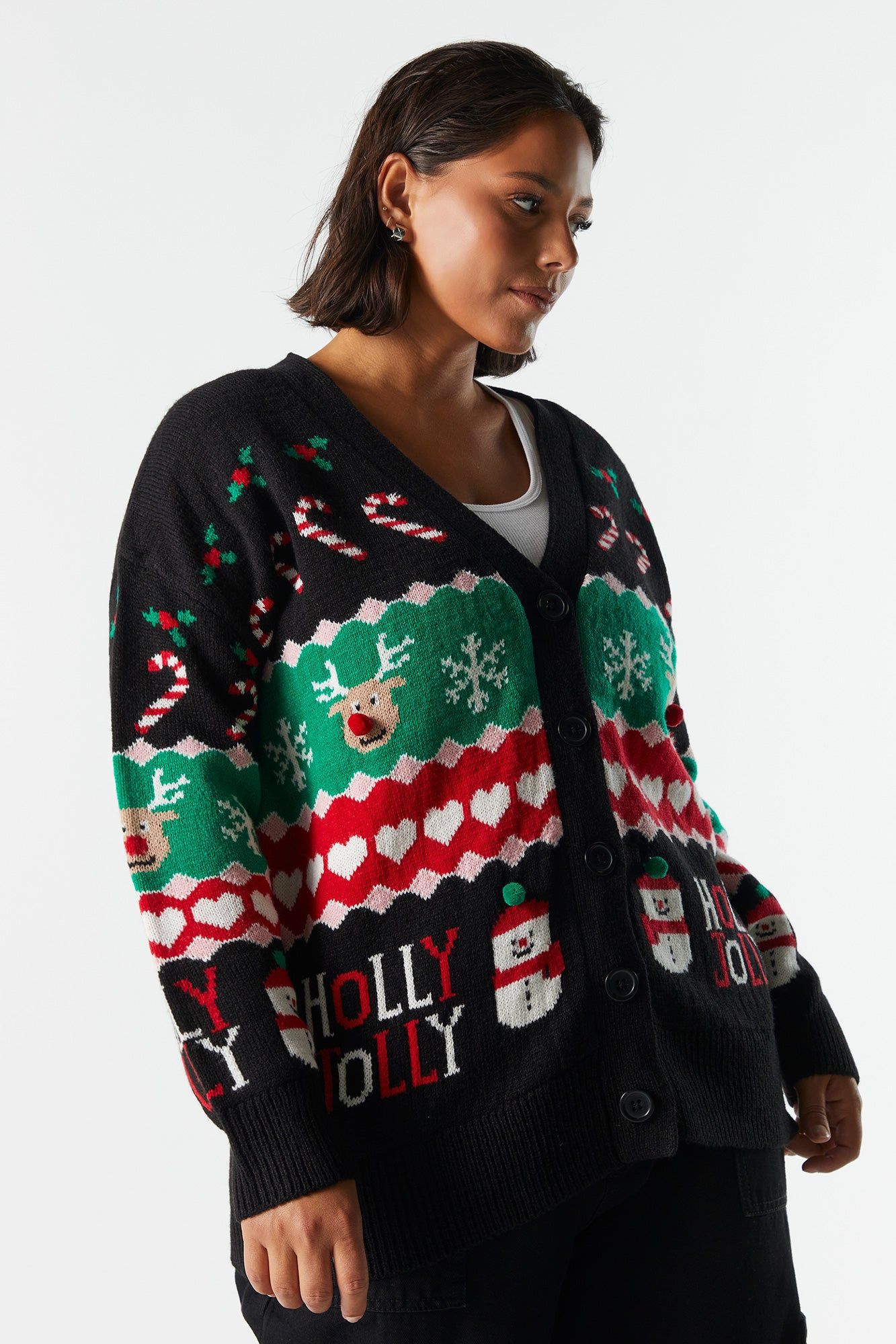 Cardigan de Noël en tricot sold by Urban Planet product image thumbnail 2