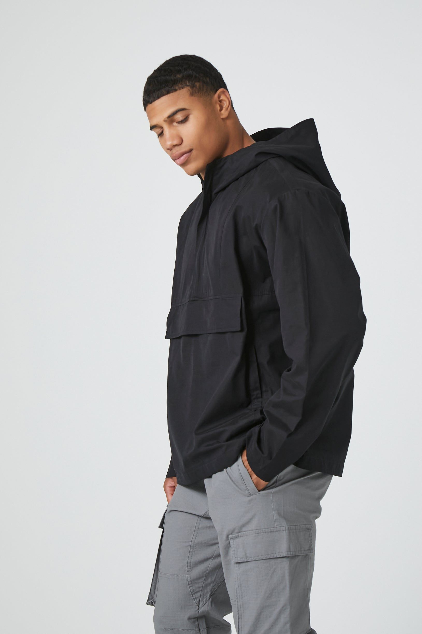 Blouson à capuchon avec demi-fermeture à glissière sold by Urban Planet product image thumbnail 3