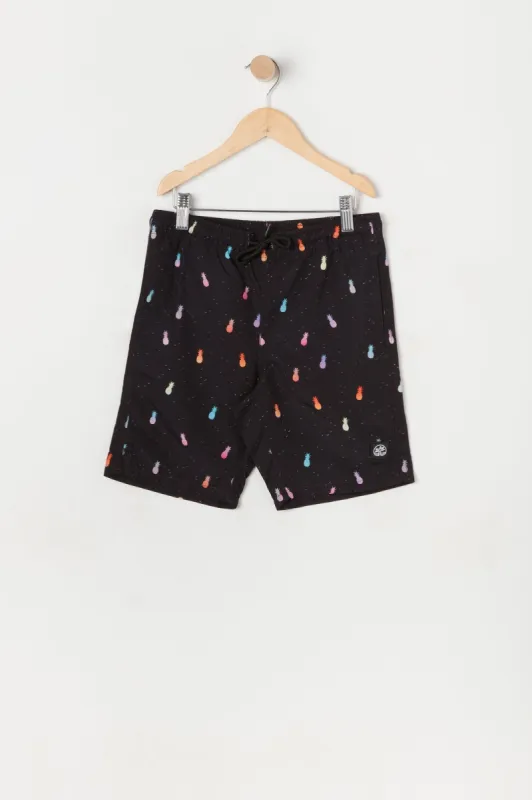 Boys Pineapple Ditsy Print Board Short sold by Urban Planet