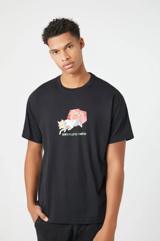T-shirt à imprimé Santa's Little Swiper sold by Urban Planet