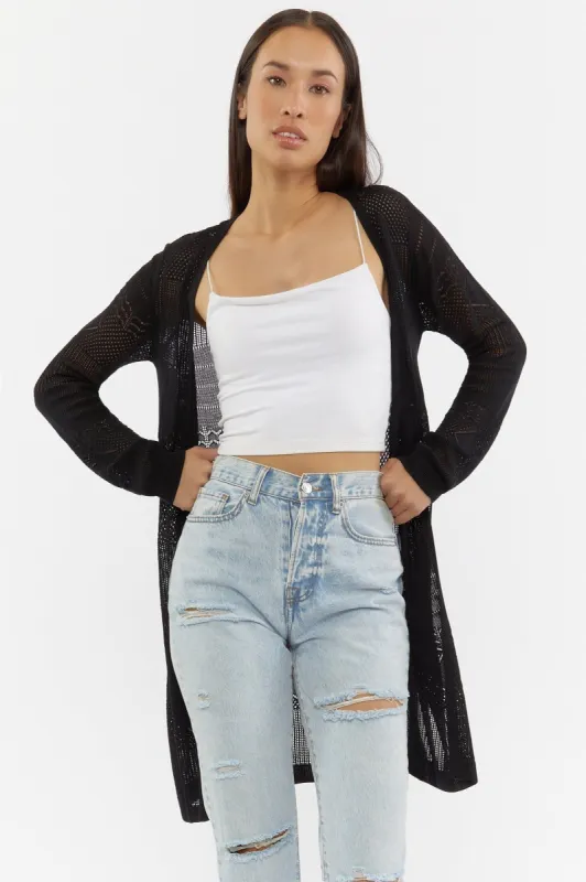 Crochet Knit Cardigan sold by Urban Planet