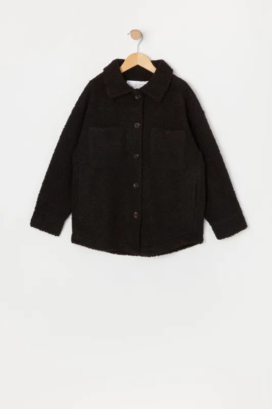 Blouson-chemisier en peluche pour fille sold by Urban Planet