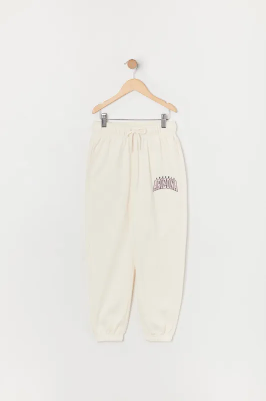 Girls Arizona Graphic Fleece Jogger sold by Urban Planet