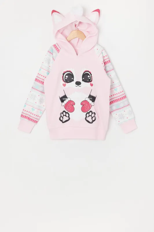 Girls Winter Fox Character Hoodie sold by Urban Planet