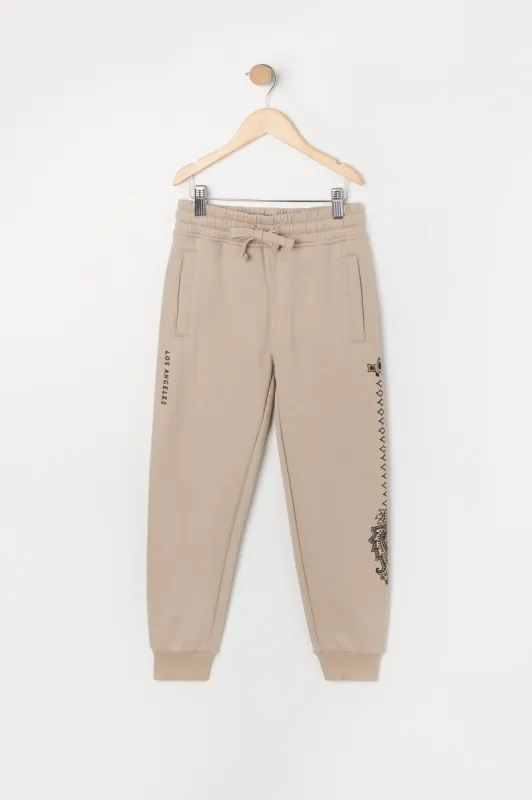 Boys Graphic Fleece Jogger sold by Urban Planet