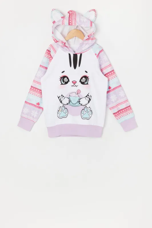 Girls Latte Kitten Character Hoodie sold by Urban Planet