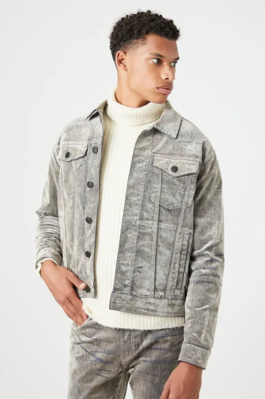 Blouson aviateur délavé minéral sold by Urban Planet