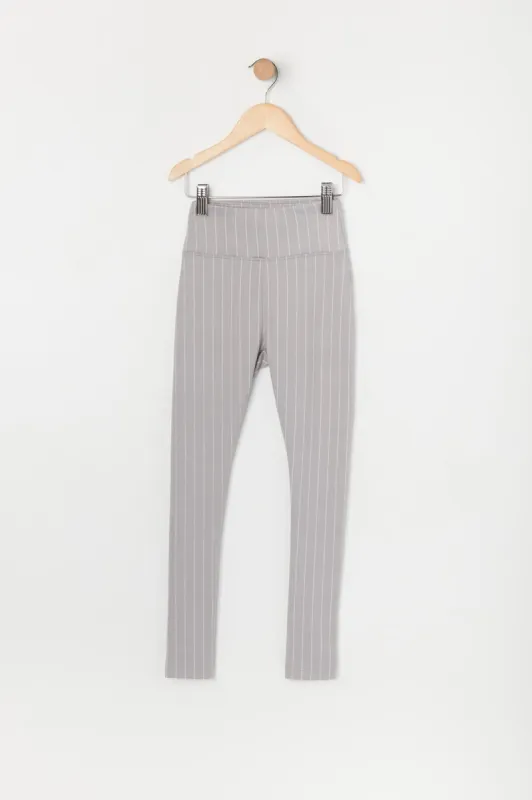 Girls Pinstriped Back Pocket Legging sold by Urban Planet