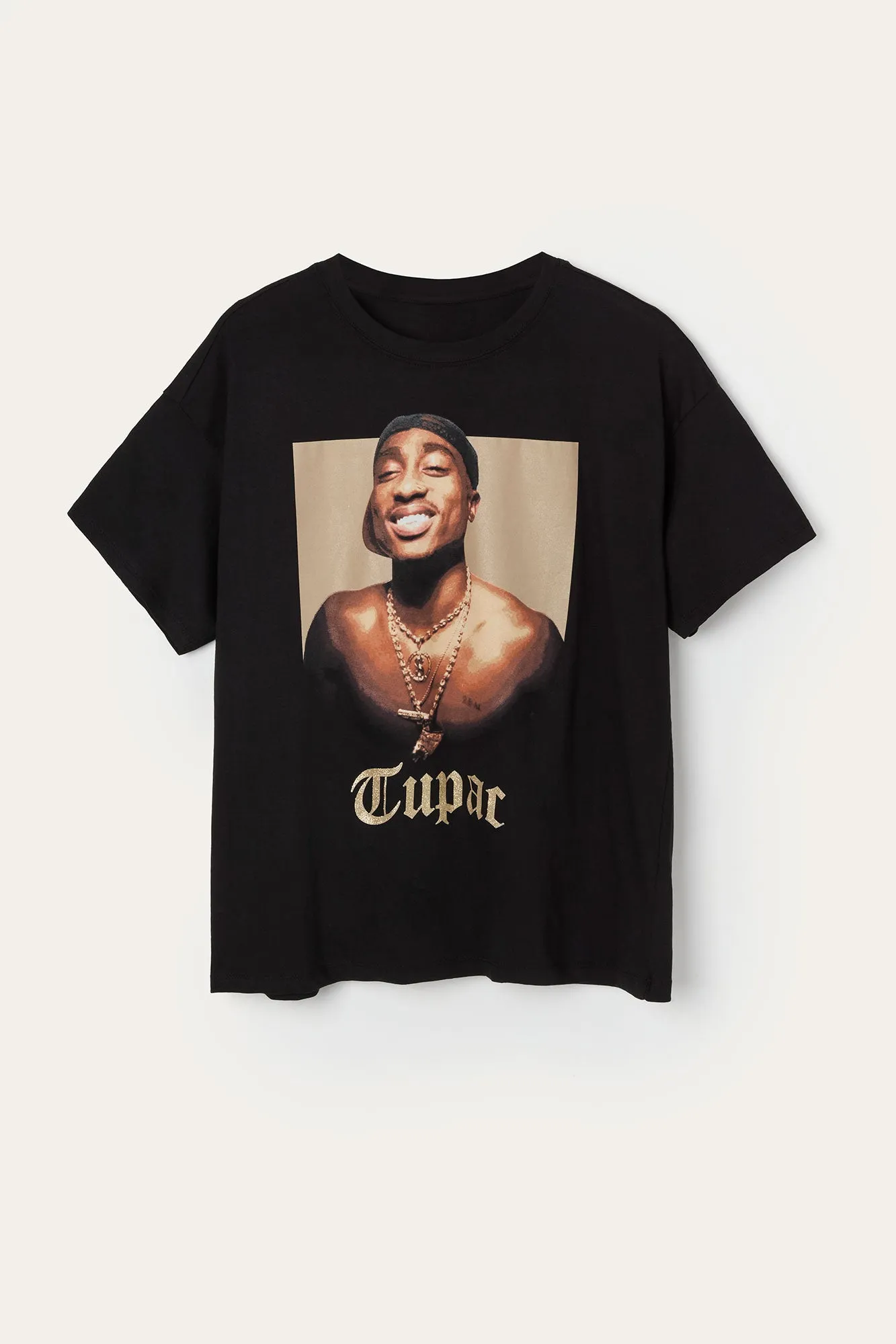 Tupac Graphic Boyfriend T-Shirt sold by Urban Planet product image thumbnail 4