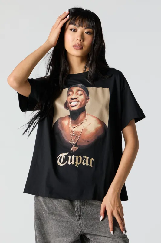 Tupac Graphic Boyfriend T-Shirt sold by Urban Planet