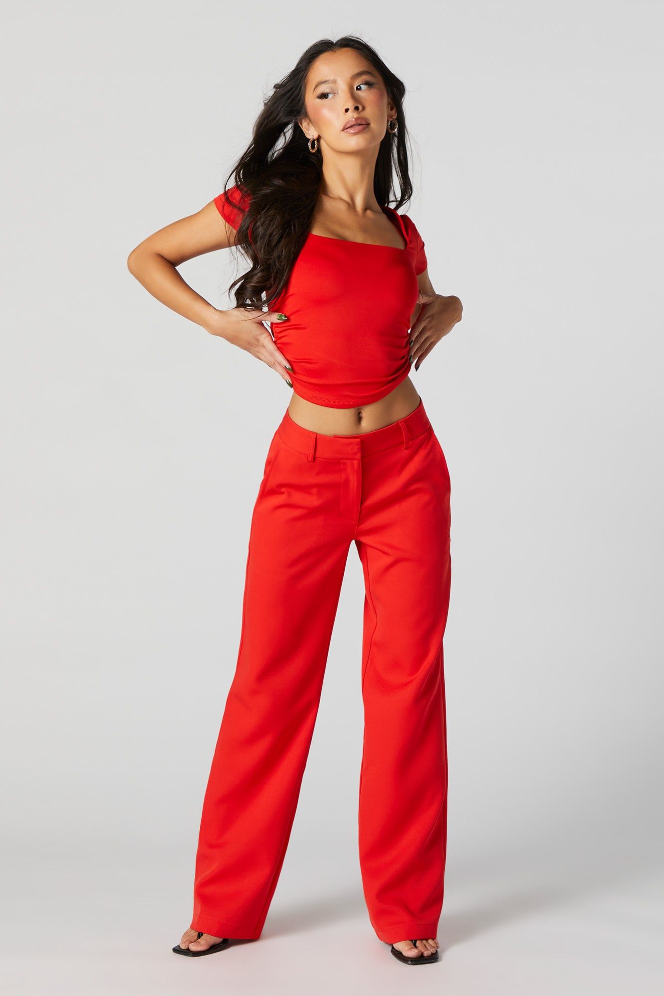 Contour Square Neck Side Cinched Top sold by Urban Planet product image thumbnail 3
