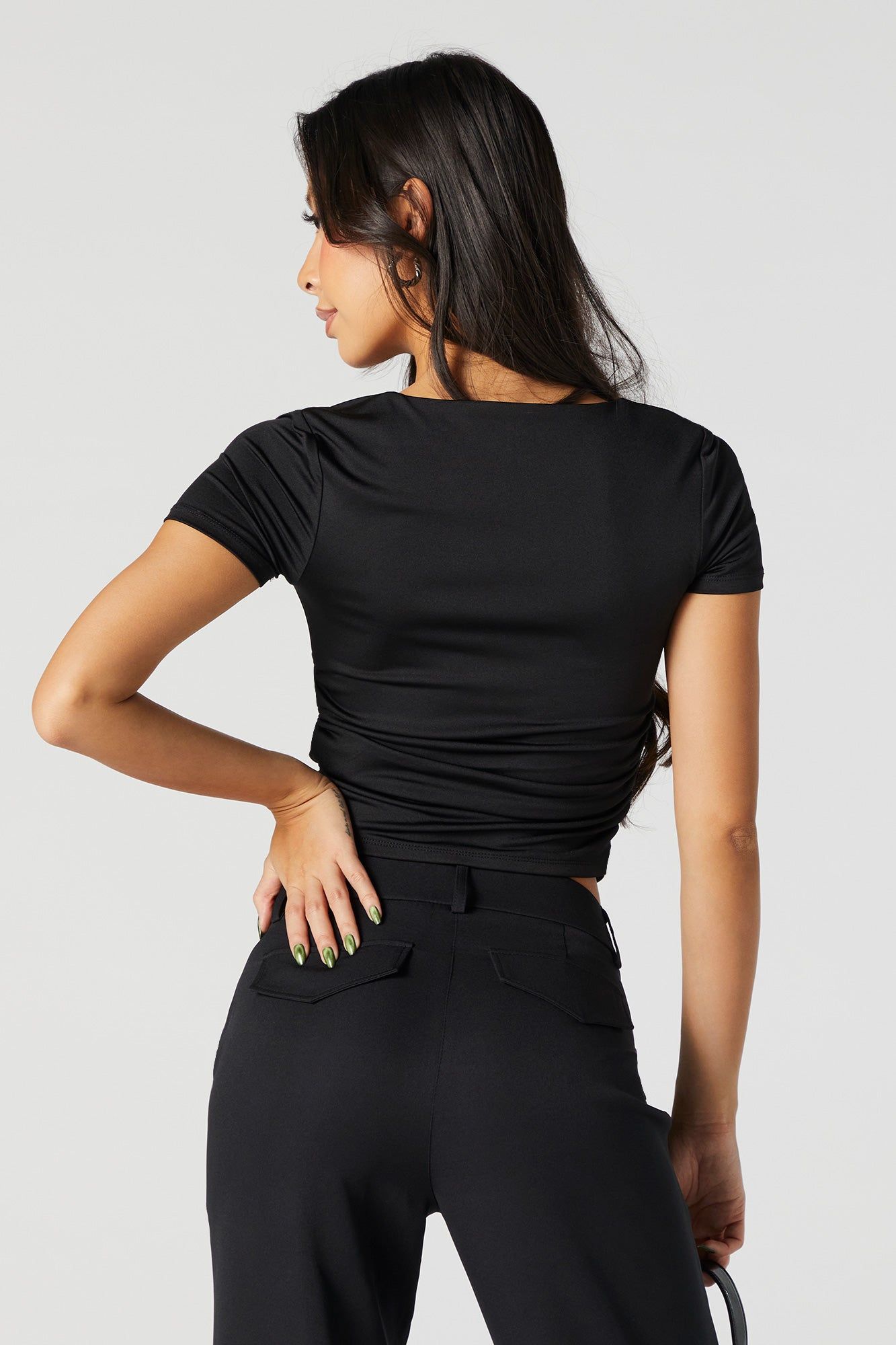 Contour Square Neck Side Cinched Top sold by Urban Planet product image thumbnail 5