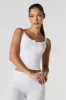 Ribbed Lace Trim Henley Tank sold by Urban Planet