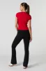 Pantalon à jambe évasée avec taille repliée sold by Urban Planet