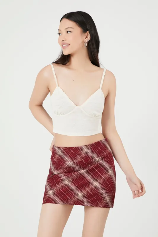 Plaid Mini Skirt sold by Urban Planet