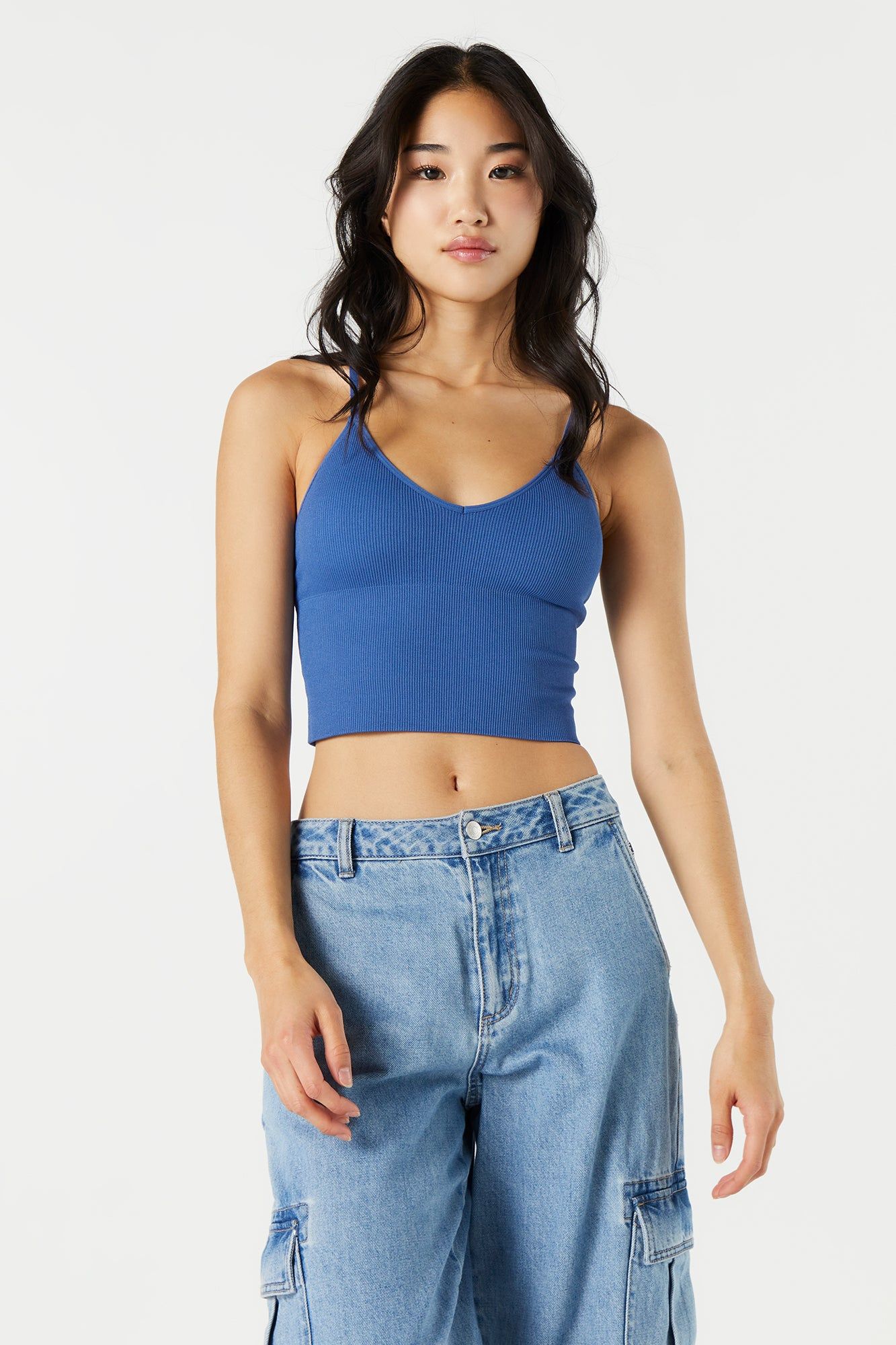 Bralette côtelée à encolure en V sold by Urban Planet product image thumbnail 10