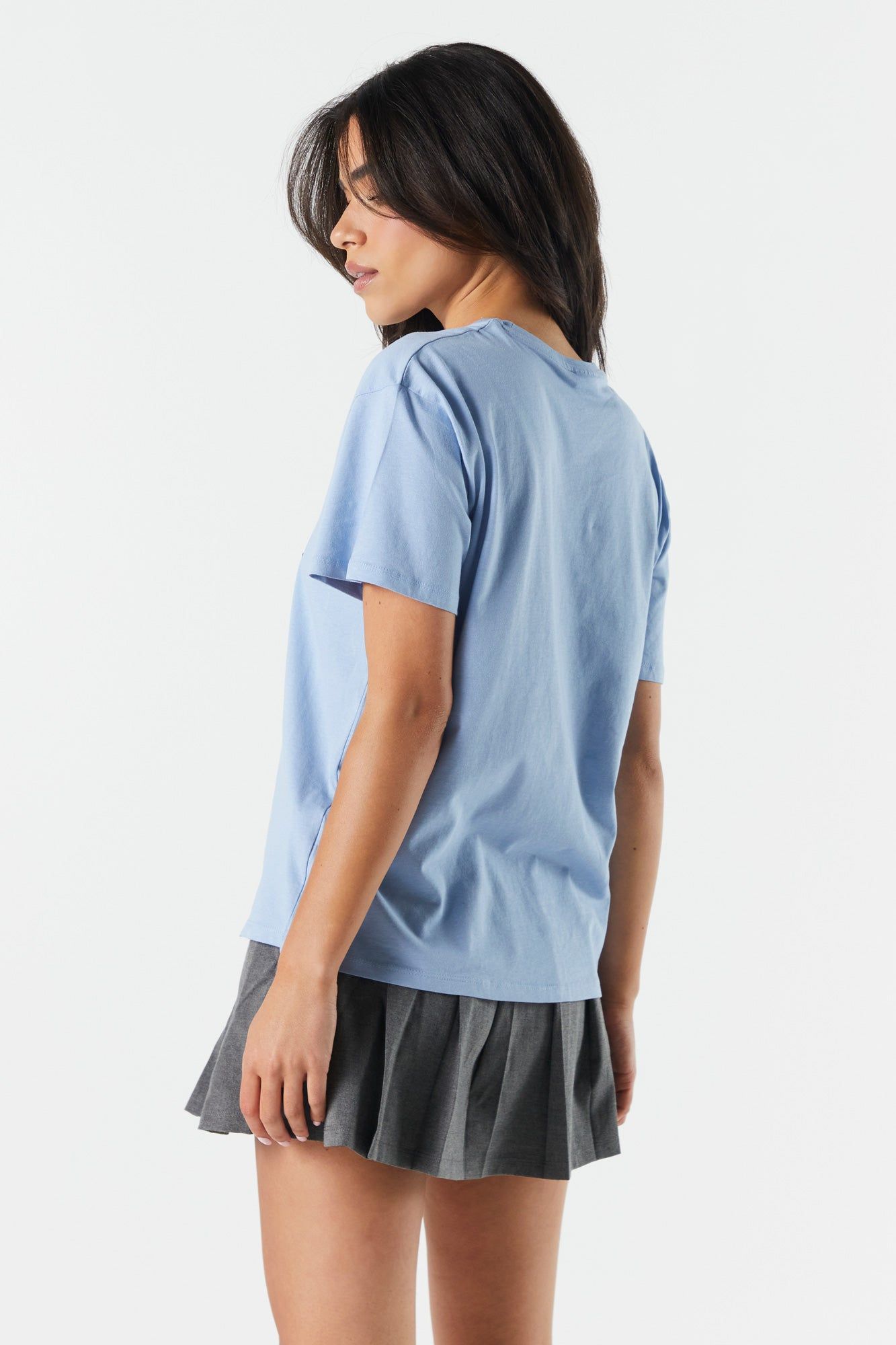 Blue New York Graphic Boyfriend T-Shirt sold by Urban Planet product image thumbnail 2