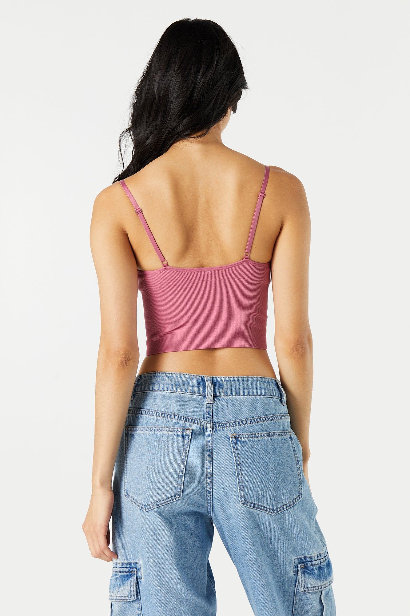 Bralette côtelée à encolure en V sold by Urban Planet product image thumbnail 2