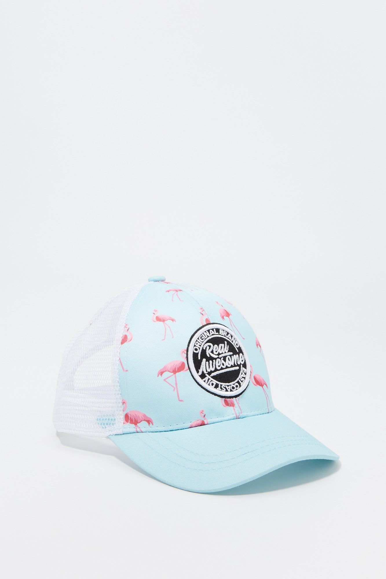 Real Awesome Flamingo Print Baseball Hat sold by Urban Planet product image thumbnail 2
