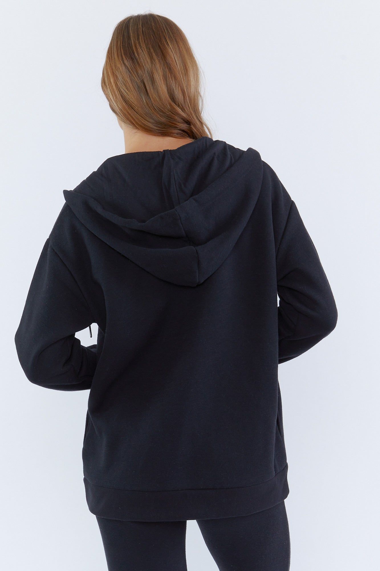 Fleece Zip-Up Oversized Hoodie sold by Urban Planet product image thumbnail 5
