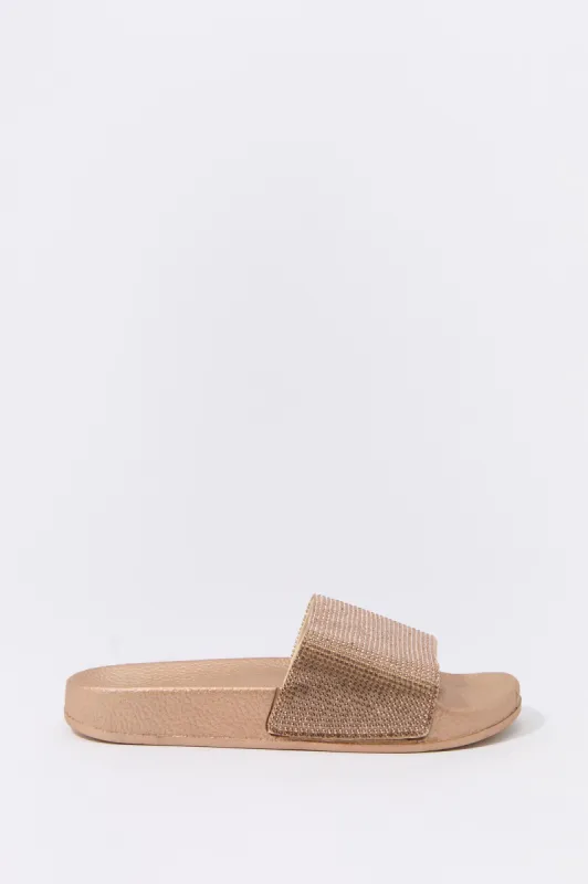 Girls Rhinestone Slide sold by Urban Planet
