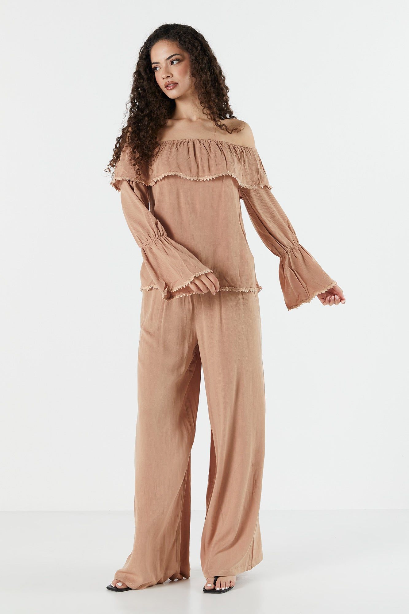 Off Shoulder Ruffle Top sold by Urban Planet product image thumbnail 9