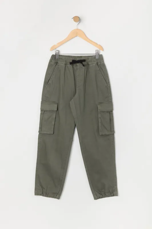 Boys Twill Cargo Jogger sold by Urban Planet