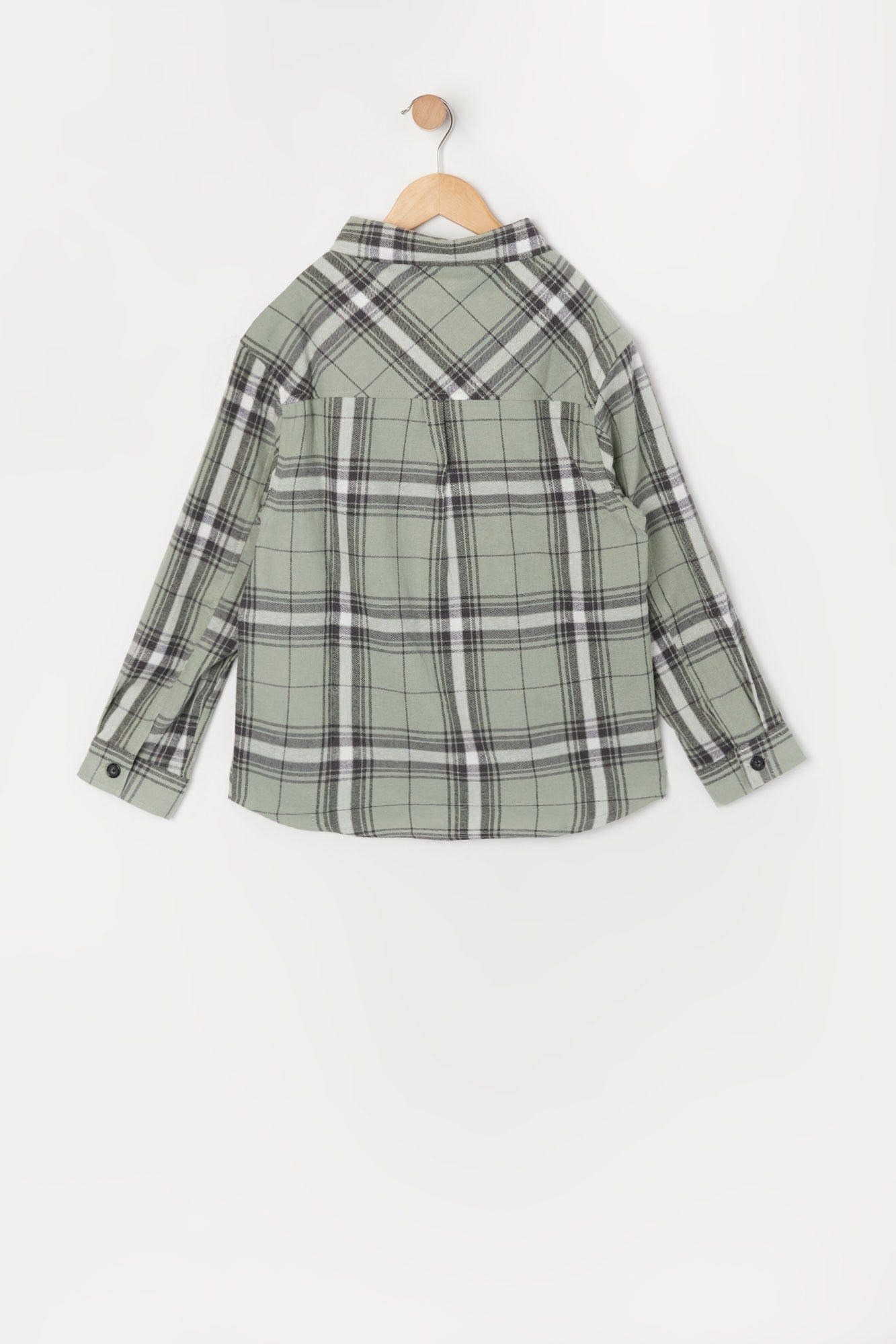 Green Girls Plaid Flannel sold by Urban Planet product image thumbnail 2