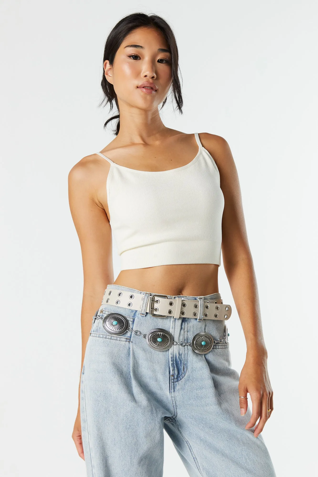 Seamless Ribbed Cami sold by Urban Planet product image thumbnail 4