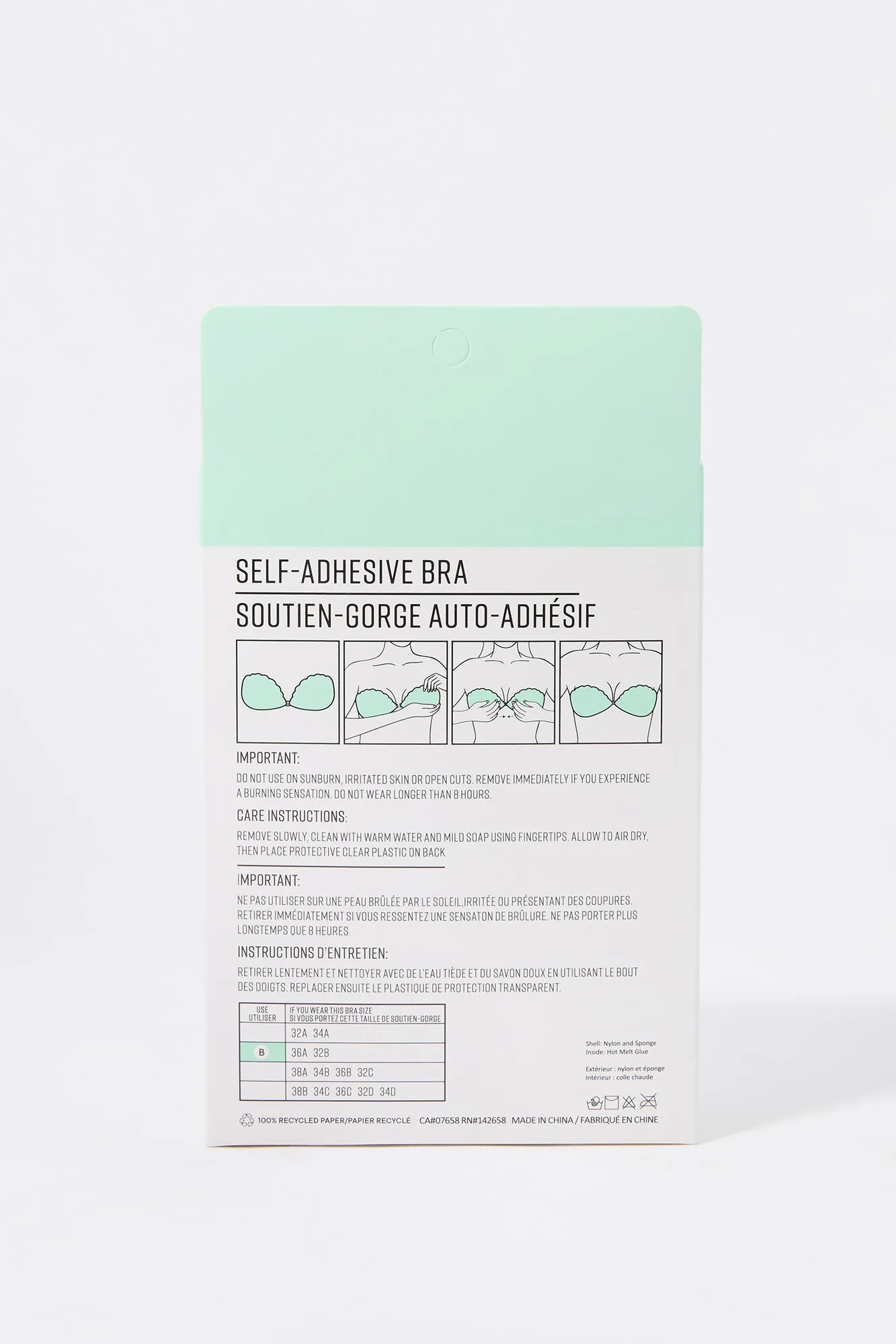 Self Adhesive Shell Bra sold by Urban Planet product image thumbnail 3