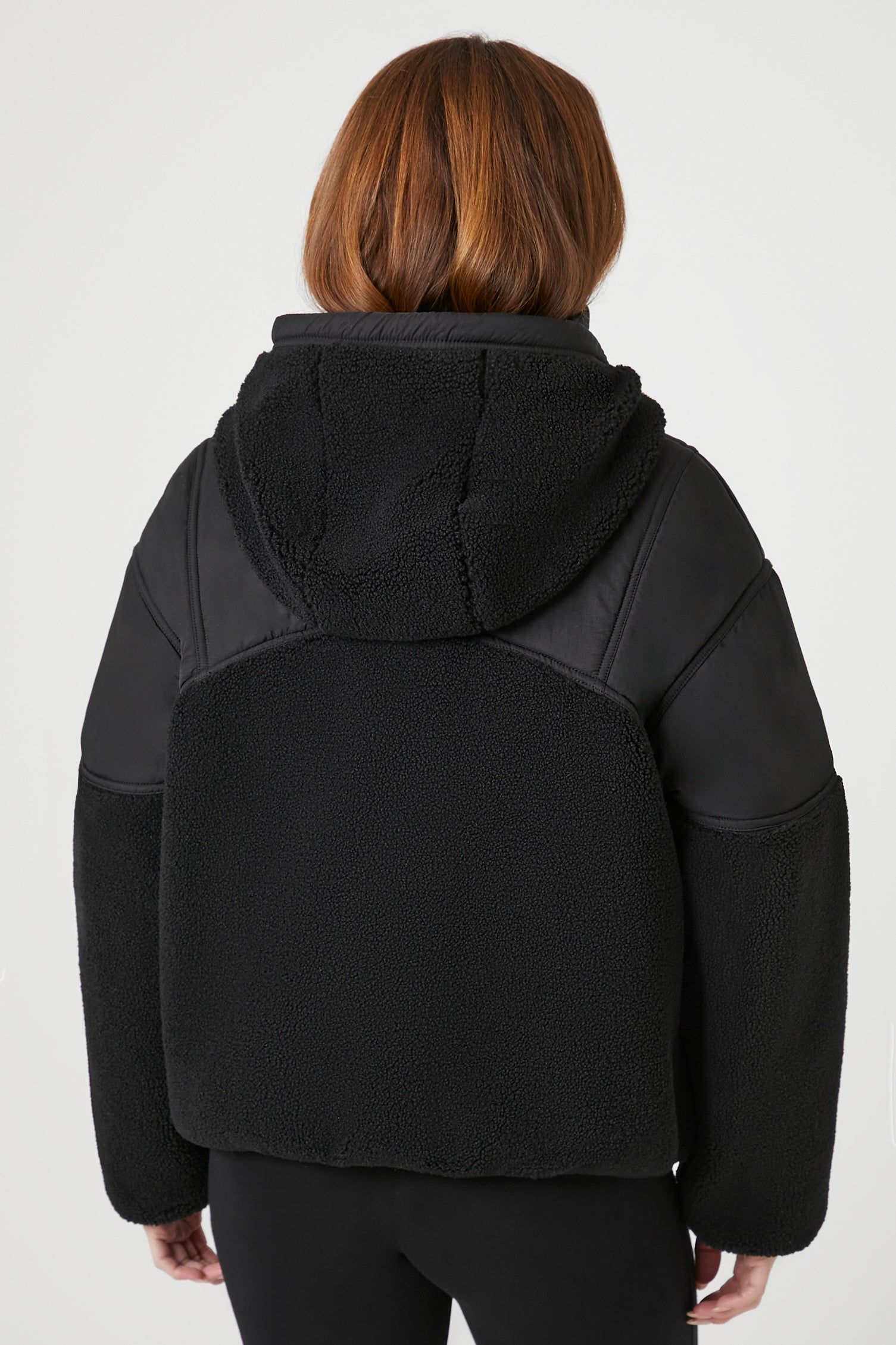 Hooded Sherpa Bomber Jacket sold by Urban Planet product image thumbnail 6