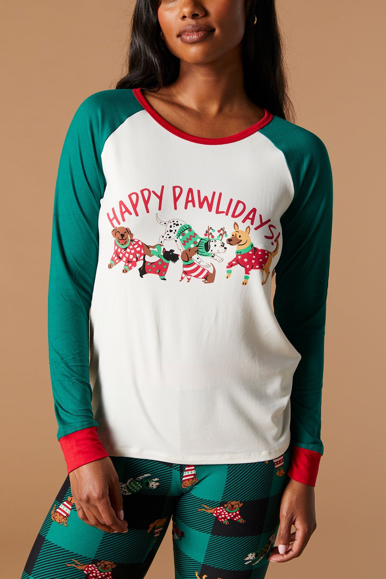 Fammy Jammies Xmas Furry Friends 2 Piece Pajama Set sold by Urban Planet product image thumbnail 5