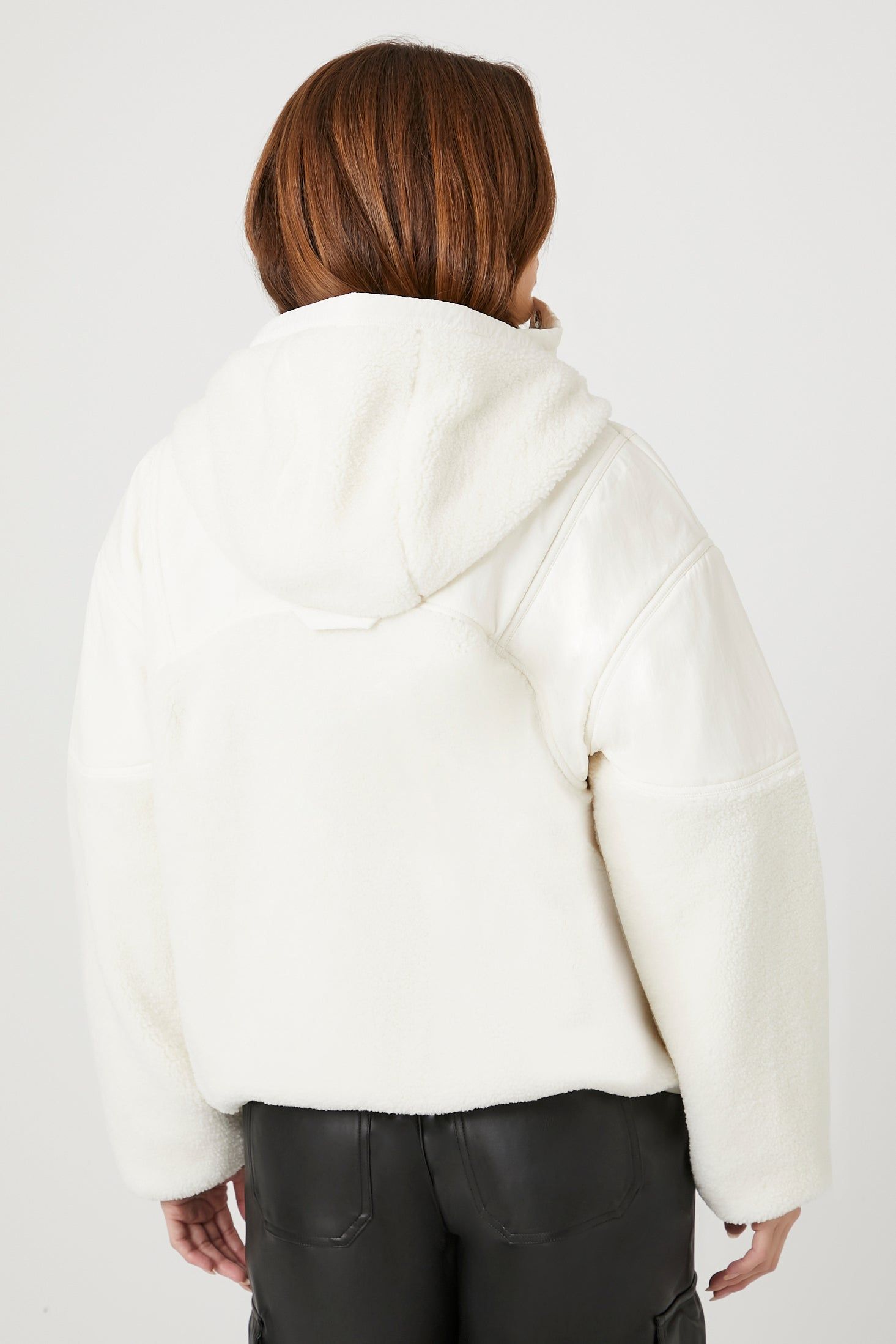 Hooded Sherpa Bomber Jacket sold by Urban Planet product image thumbnail 2