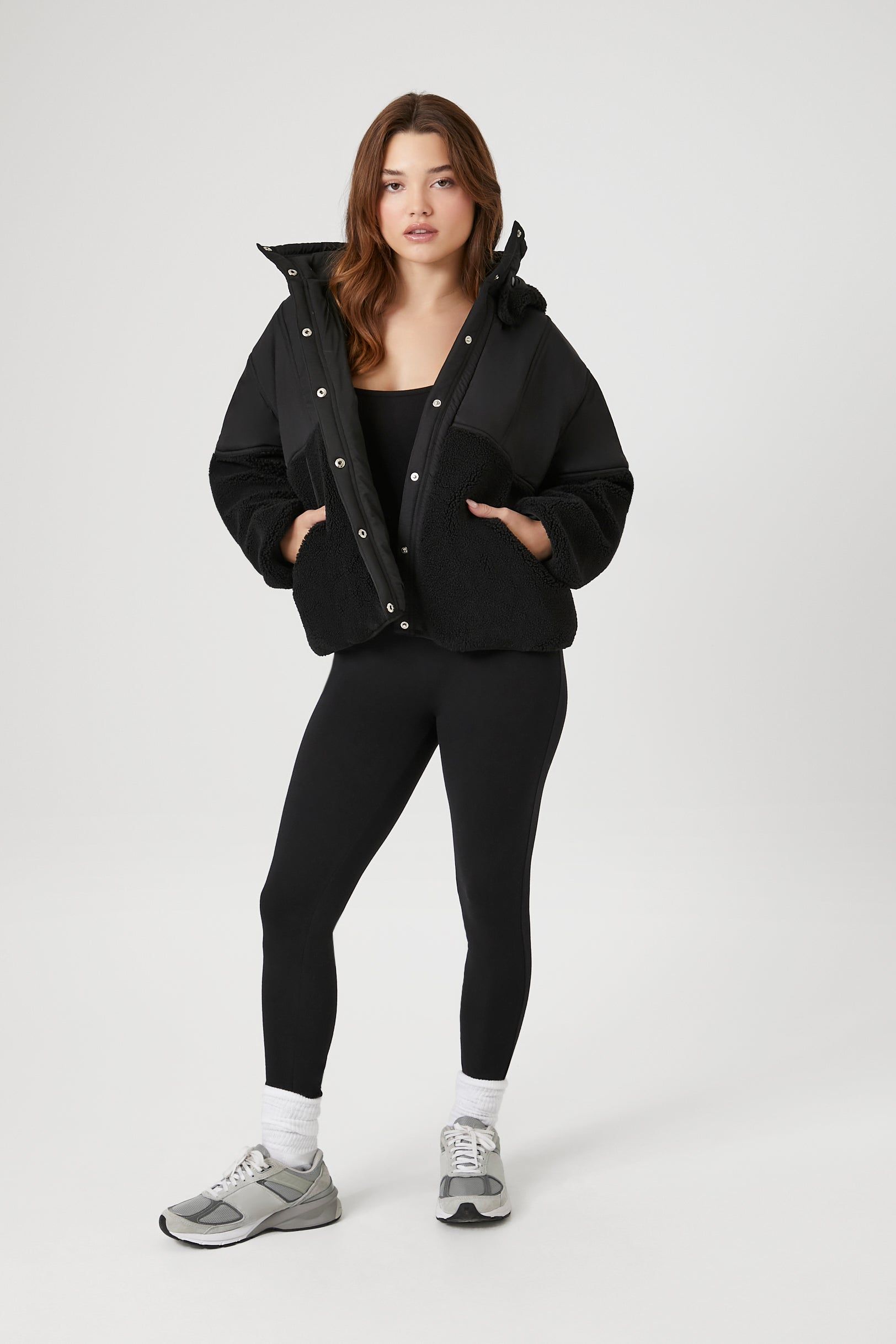 Hooded Sherpa Bomber Jacket sold by Urban Planet product image thumbnail 8