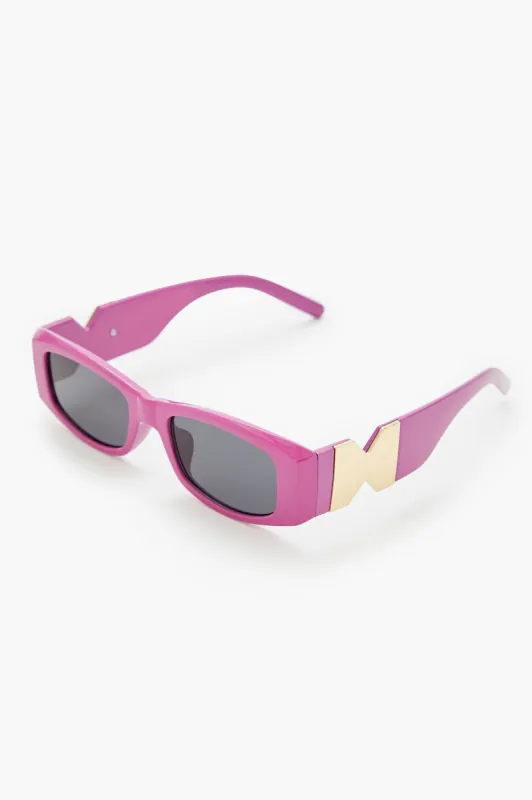 Slim Rectangle Sunglasses made by Forever 21