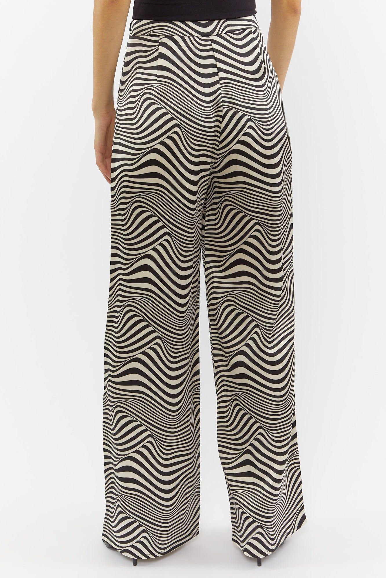 Zebra Print Wide Leg Pant sold by Urban Planet product image thumbnail 4