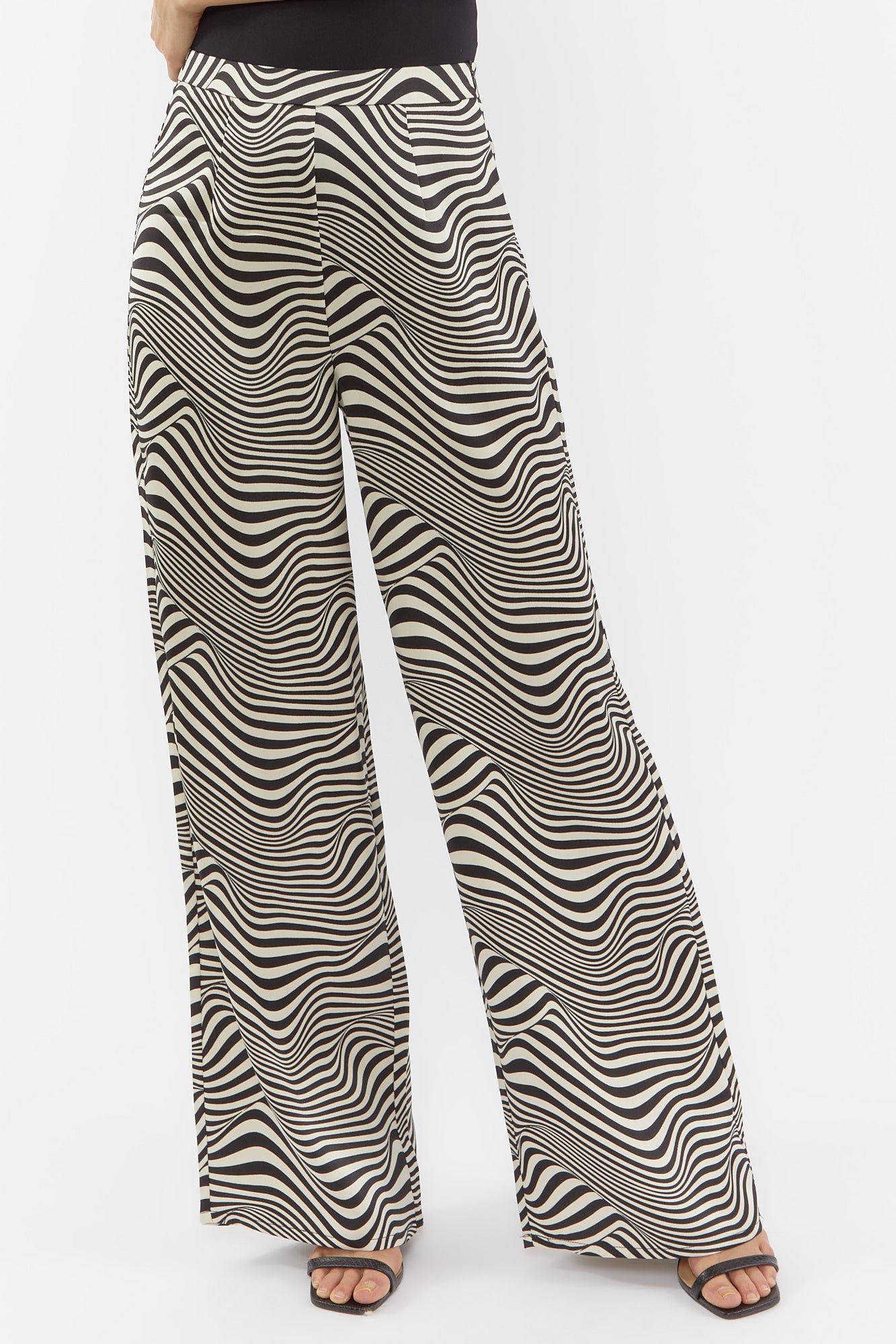 Zebra Print Wide Leg Pant sold by Urban Planet product image thumbnail 2