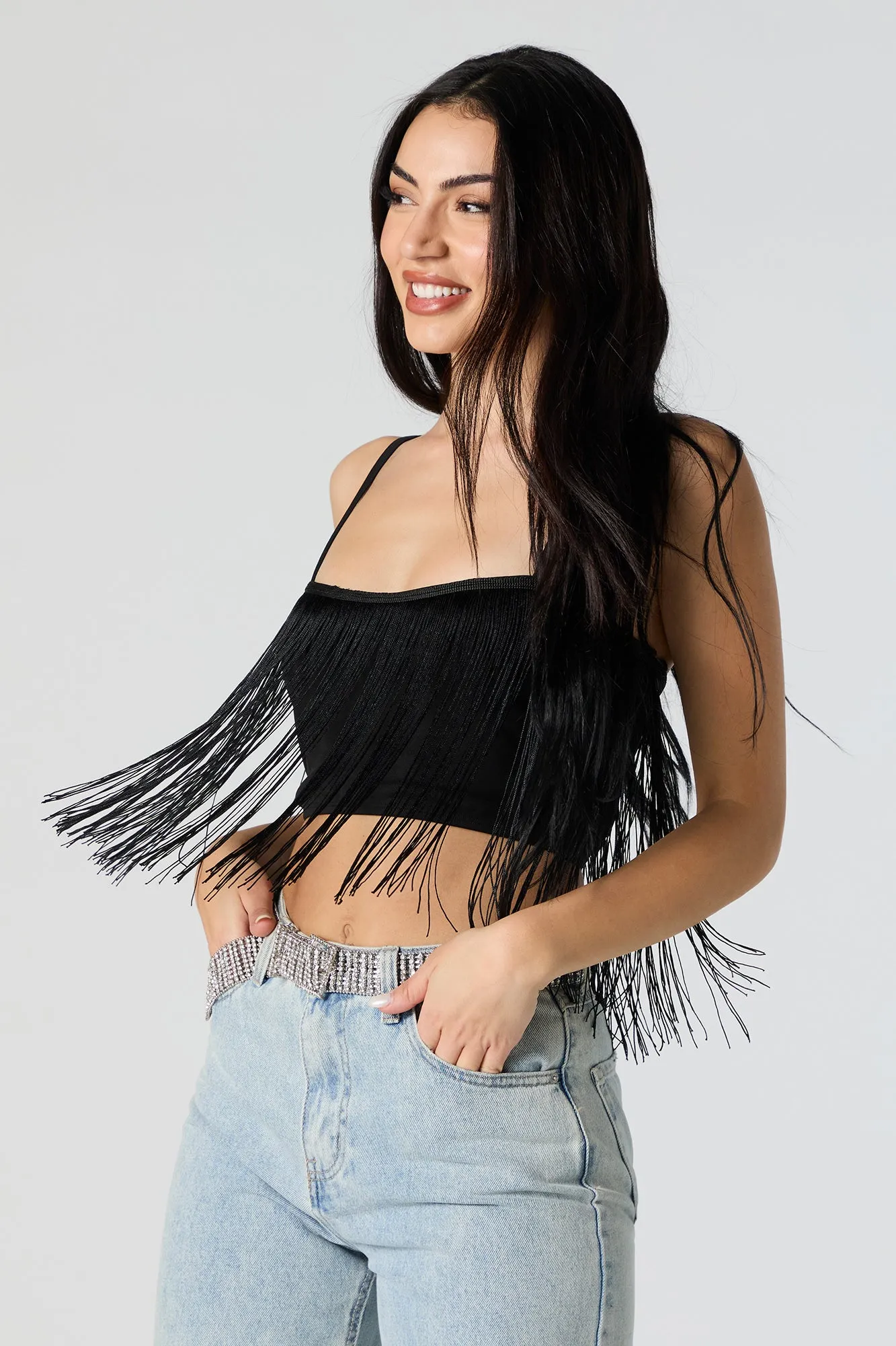 Fringe Crop Top sold by Urban Planet product image thumbnail 5