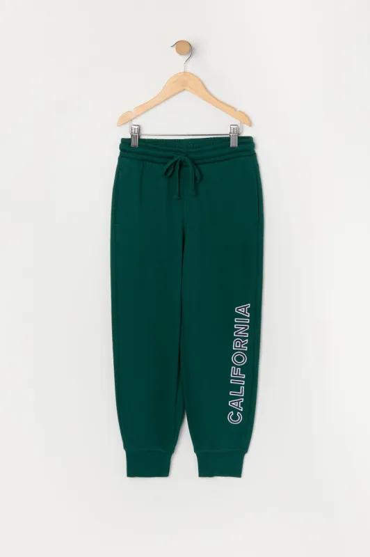 Boys Destination Graphic Fleece Jogger sold by Urban Planet