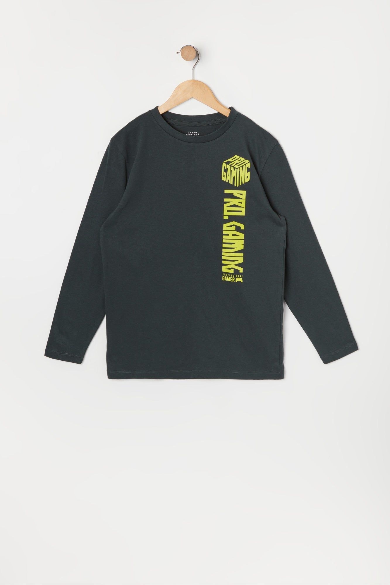 Boys Pro Gaming Graphic Long Sleeve Top sold by Urban Planet