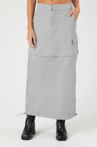 Jupe midi cargo avec taille coulissante à barillet sold by Urban Planet