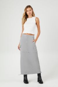 Jupe midi cargo avec taille coulissante à barillet sold by Urban Planet