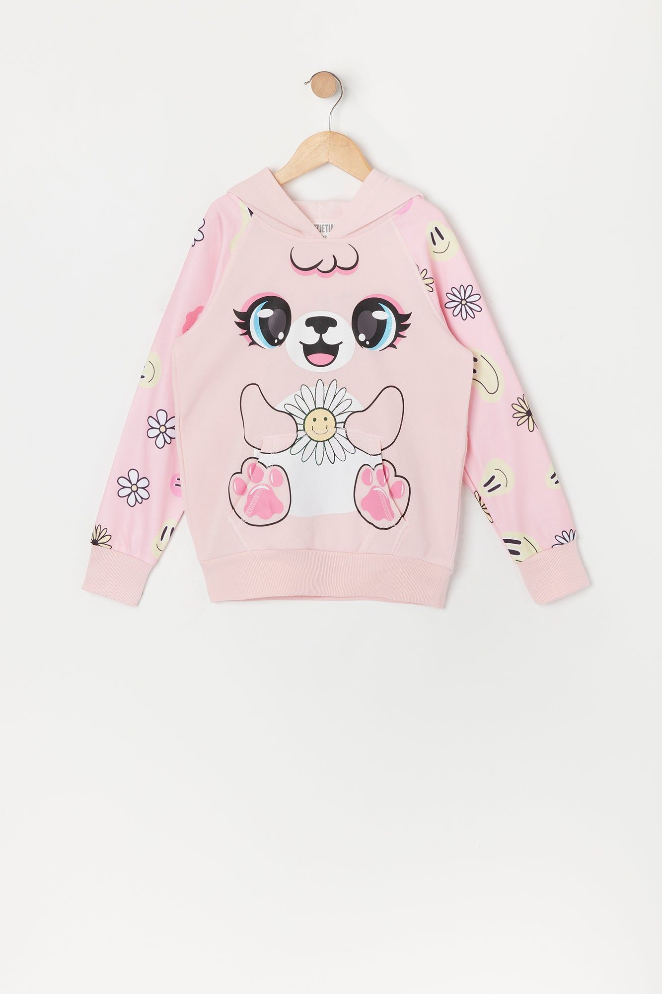 Girls Flower Bear Character Hoodie sold by Urban Planet product image thumbnail 2
