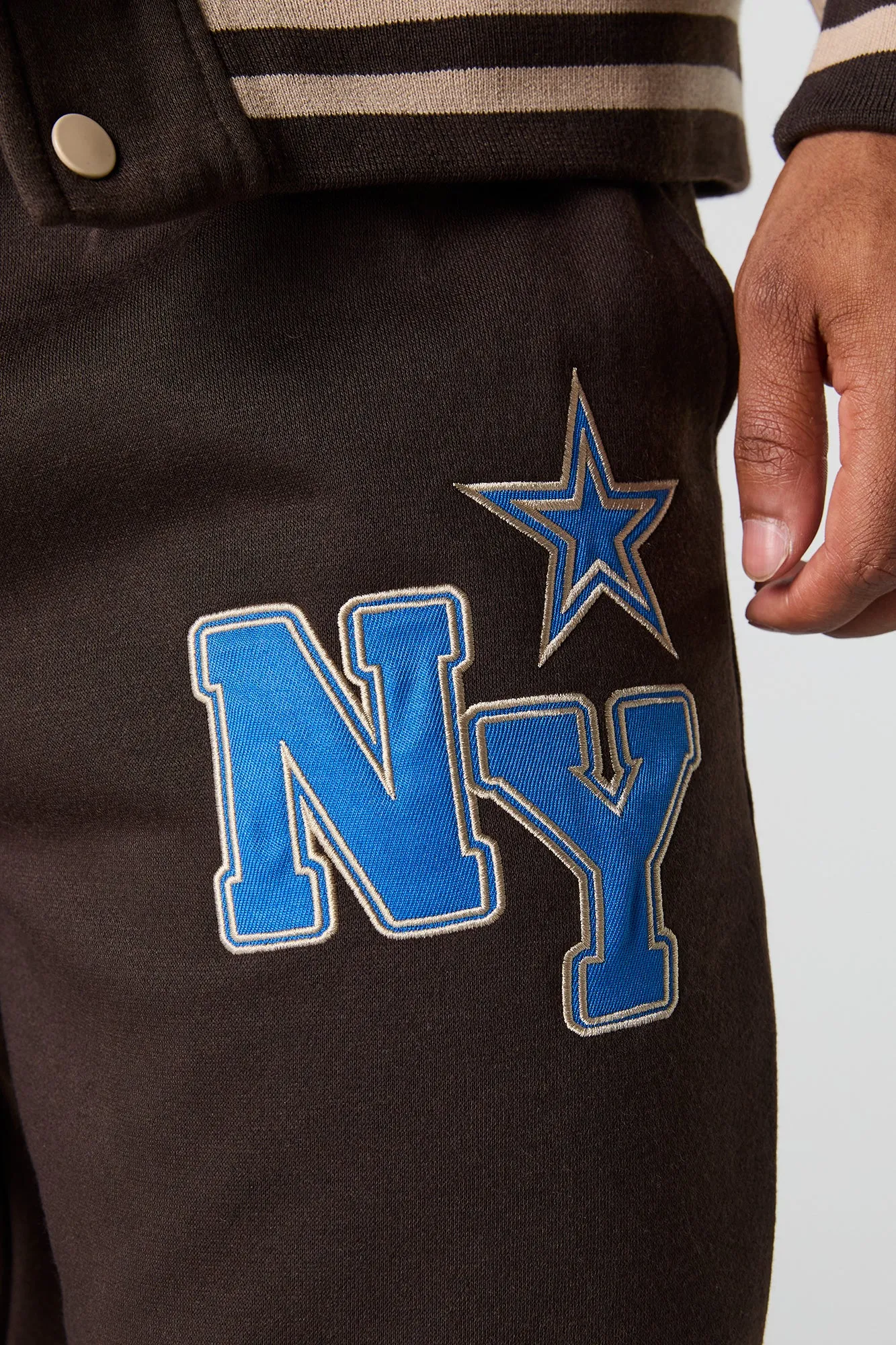 NY Embroidered Fleece Varsity Sweatpant sold by Urban Planet product image thumbnail 4