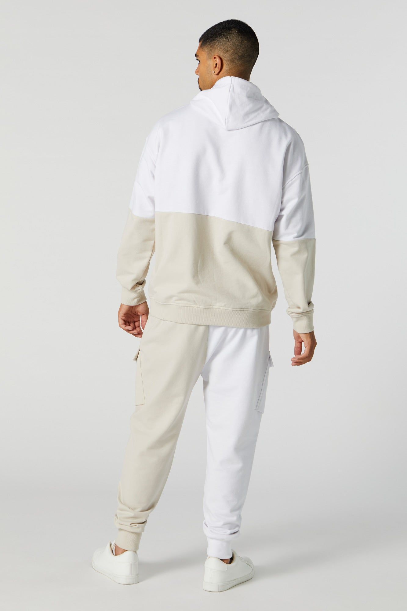 Fleece Colourblock Cargo Jogger sold by Urban Planet product image thumbnail 2